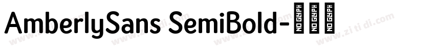 AmberlySans SemiBold字体转换